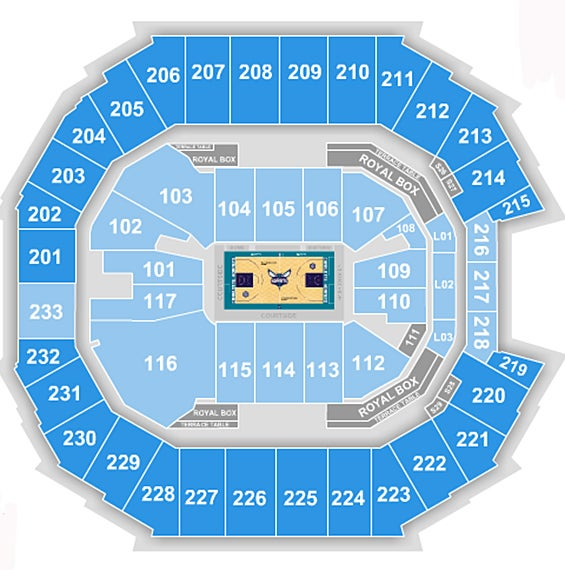 20 Lovely Charlotte Hornets Seating Chart With Rows