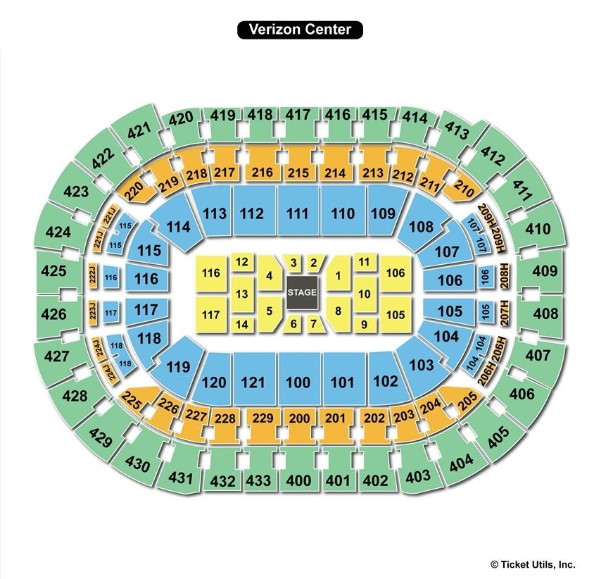 20 Luxury Verizon Center Seating Chart Wizards Chart Gallery