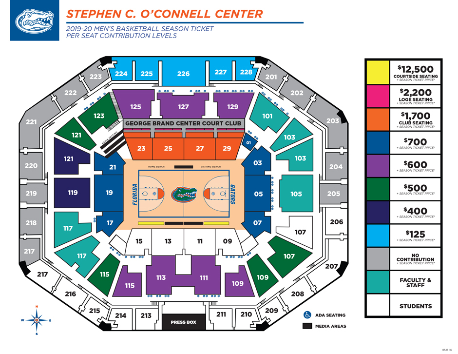 25 Ben Hill Griffin Stadium Map