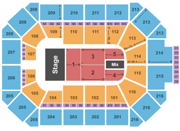 Allstate Arena Tickets In Rosemont Illinois Allstate Arena Seating