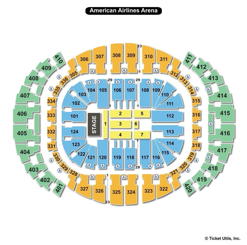 AmericanAirlines Arena Miami Fl Seating Chart View