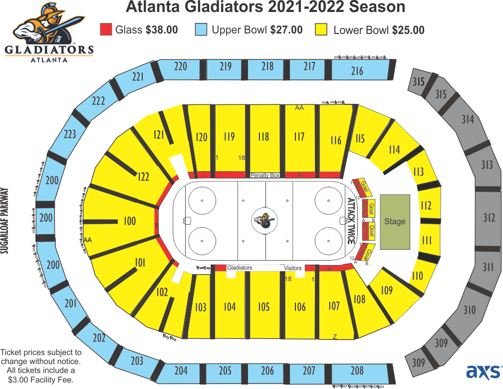 Atlanta Gladiators Gas South District