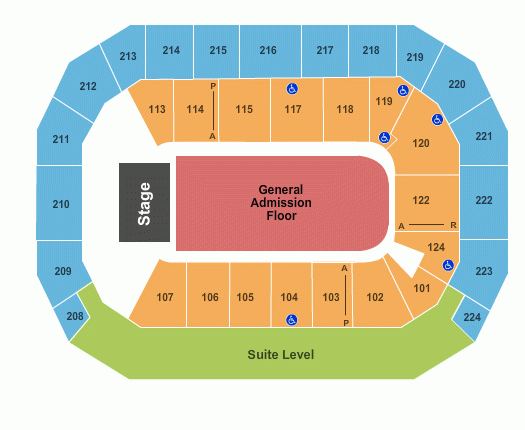 Baxter Arena Seating Chart Seat Maps Omaha