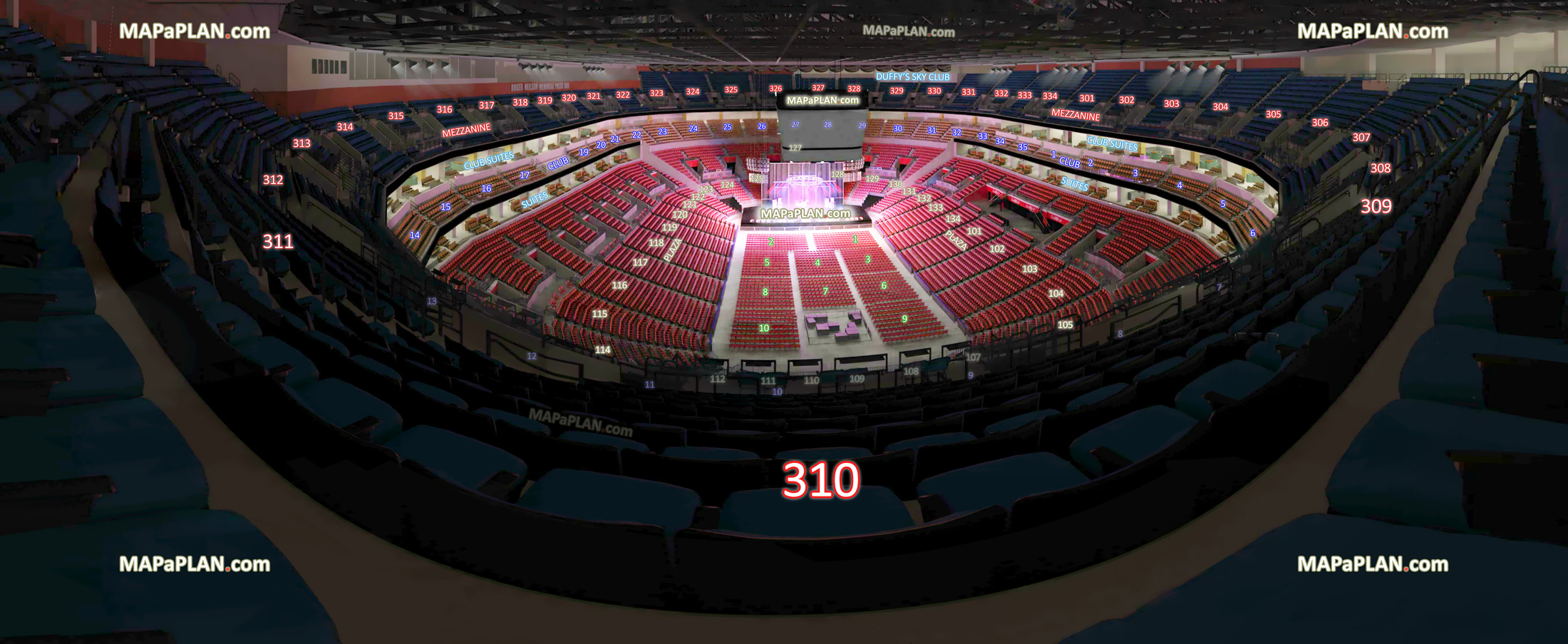 BB T Center Seat Row Numbers Detailed Seating Chart Sunrise