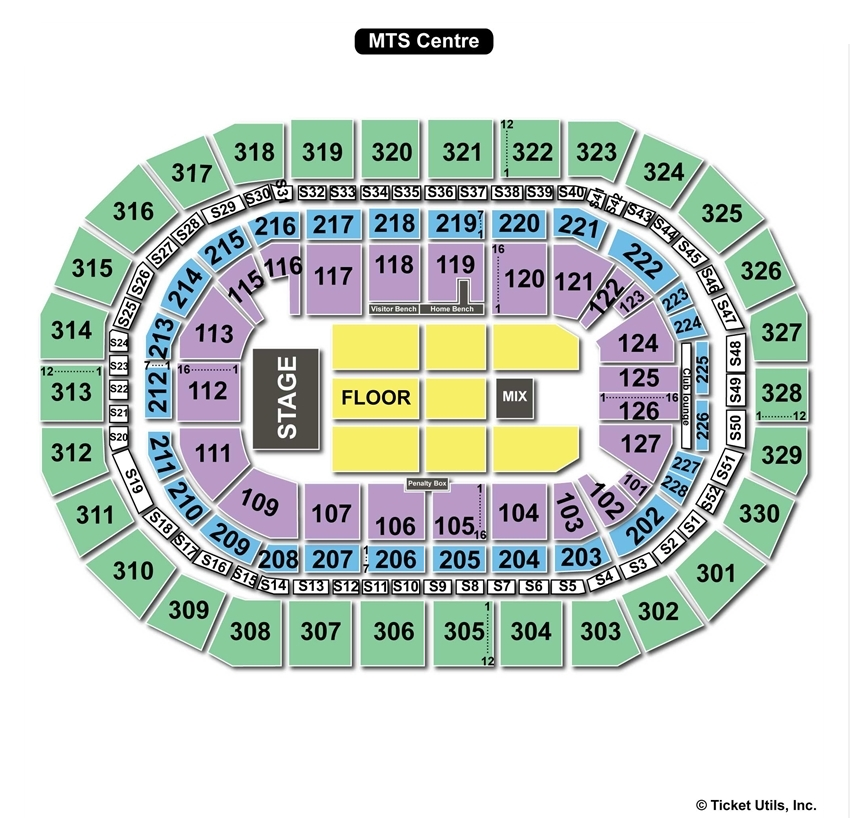 Bell MTS Place Winnipeg MB Seating Chart View