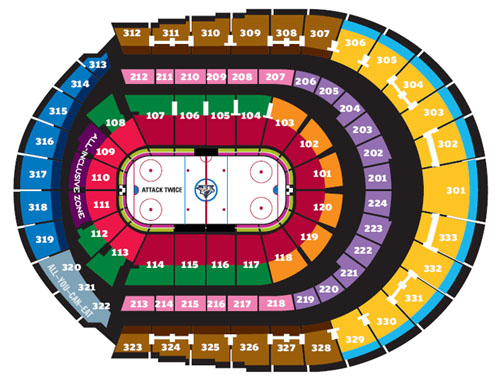 Bridgestone Arena Nashville TN Seating Chart View