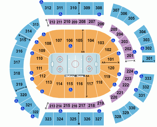 Bridgestone Arena Seating Chart Maps Nashville