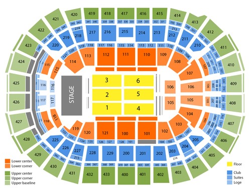 Capital One Arena Seating Chart Capital One Arena At Washington DC