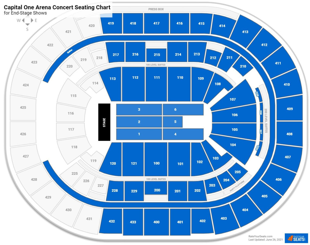 Capital One Arena Seating Charts For Concerts RateYourSeats