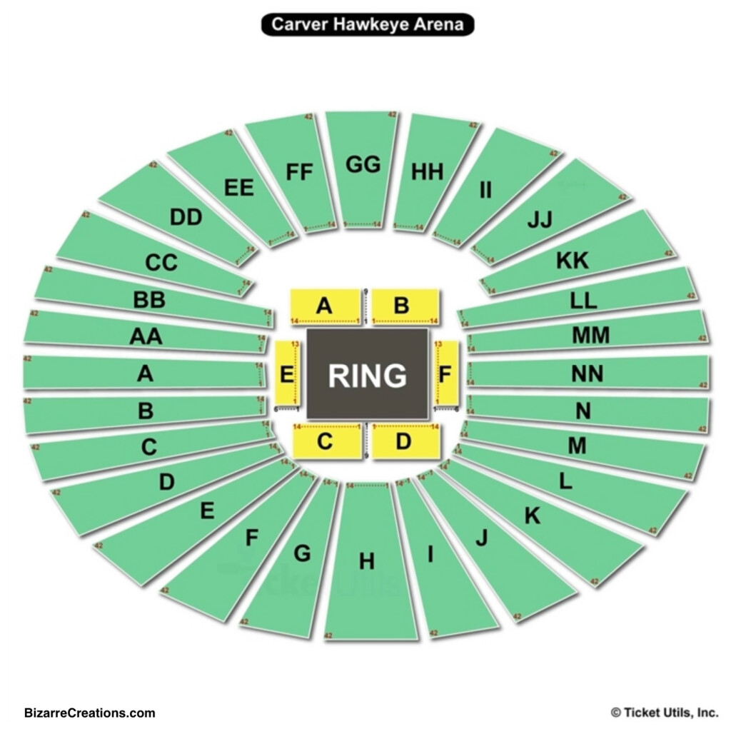 Carver Hawkeye Arena Seating Charts Views Games Answers Cheats