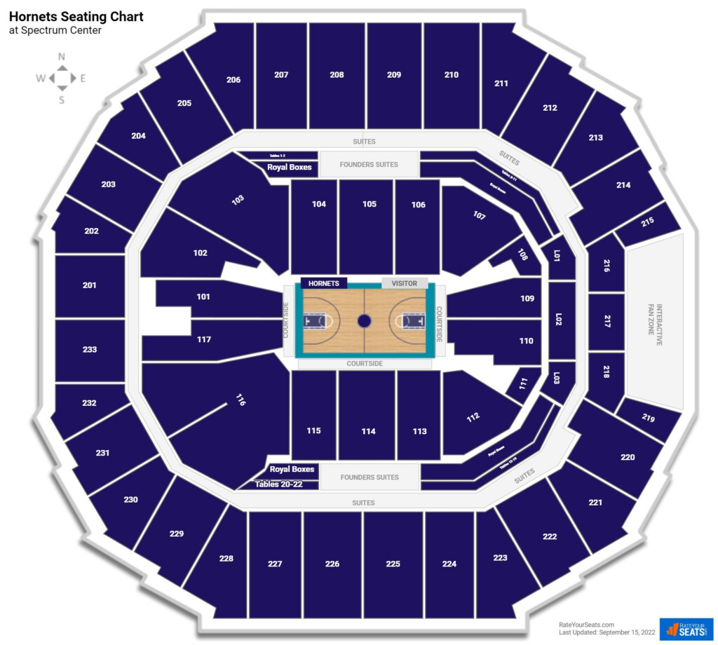 Charlotte Hornets Seating Chart RateYourSeats