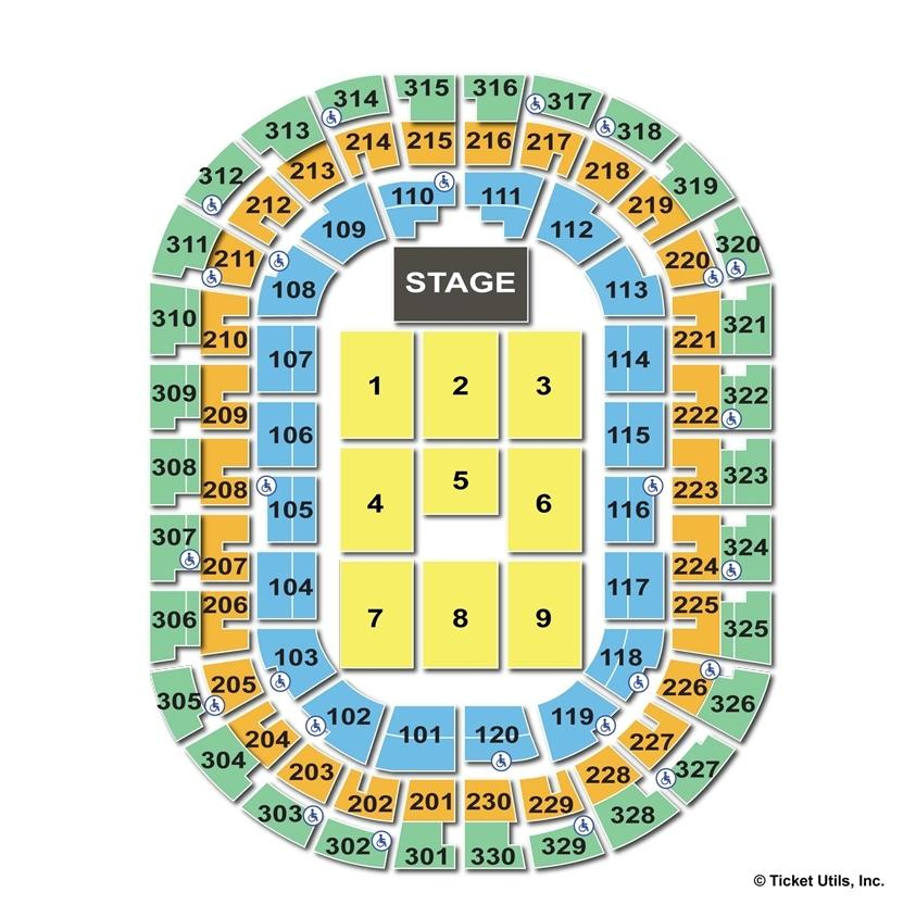 Chesapeake Energy Arena Oklahoma City OK Seating Chart View