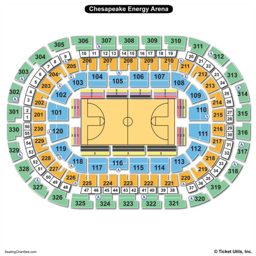 Chesapeake Energy Arena Seating Chart Seating Charts Tickets