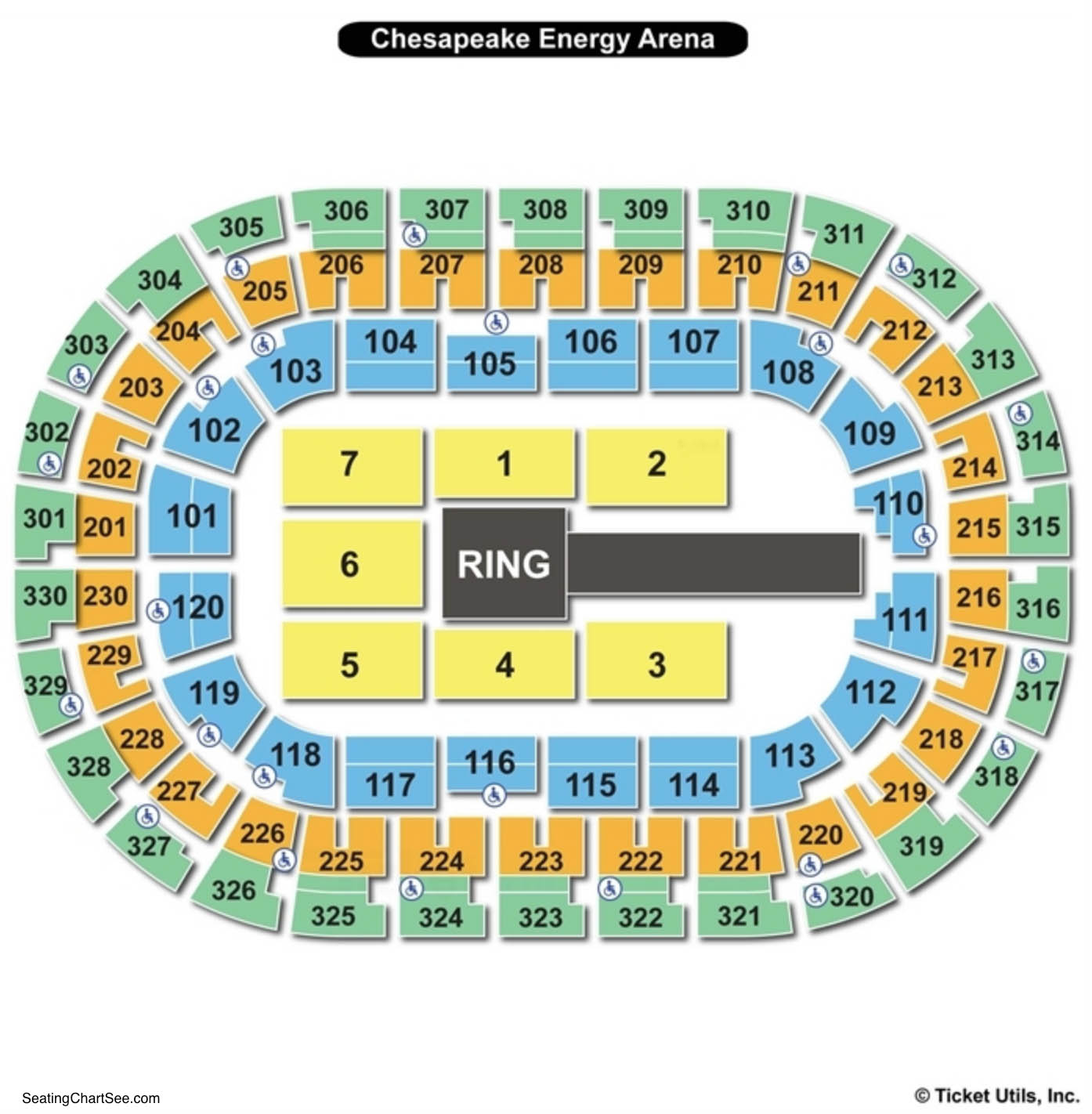 Chesapeake Energy Arena Seating Charts Views Games Answers Cheats