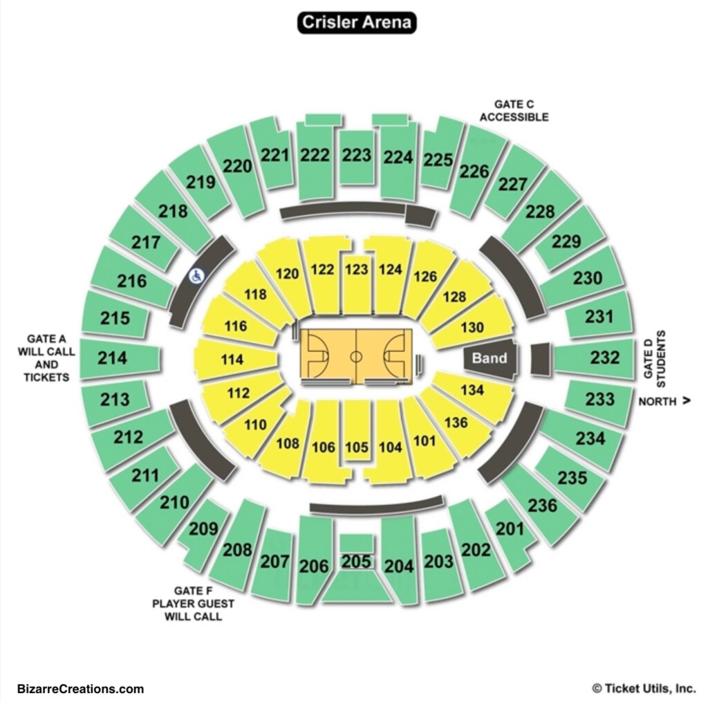 Crisler Center Seating Charts Views Games Answers Cheats