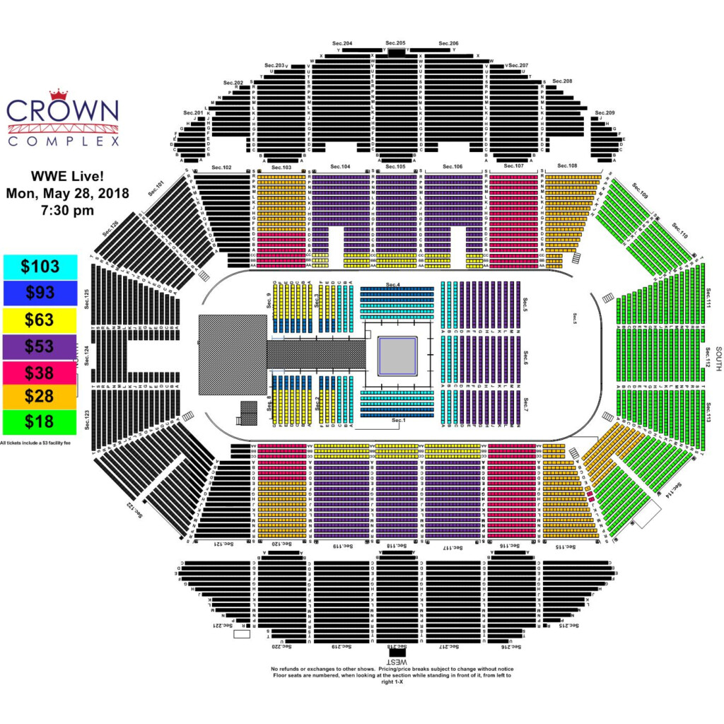 Crown Coliseum Fayetteville Nc Seating Chart Elcho Table