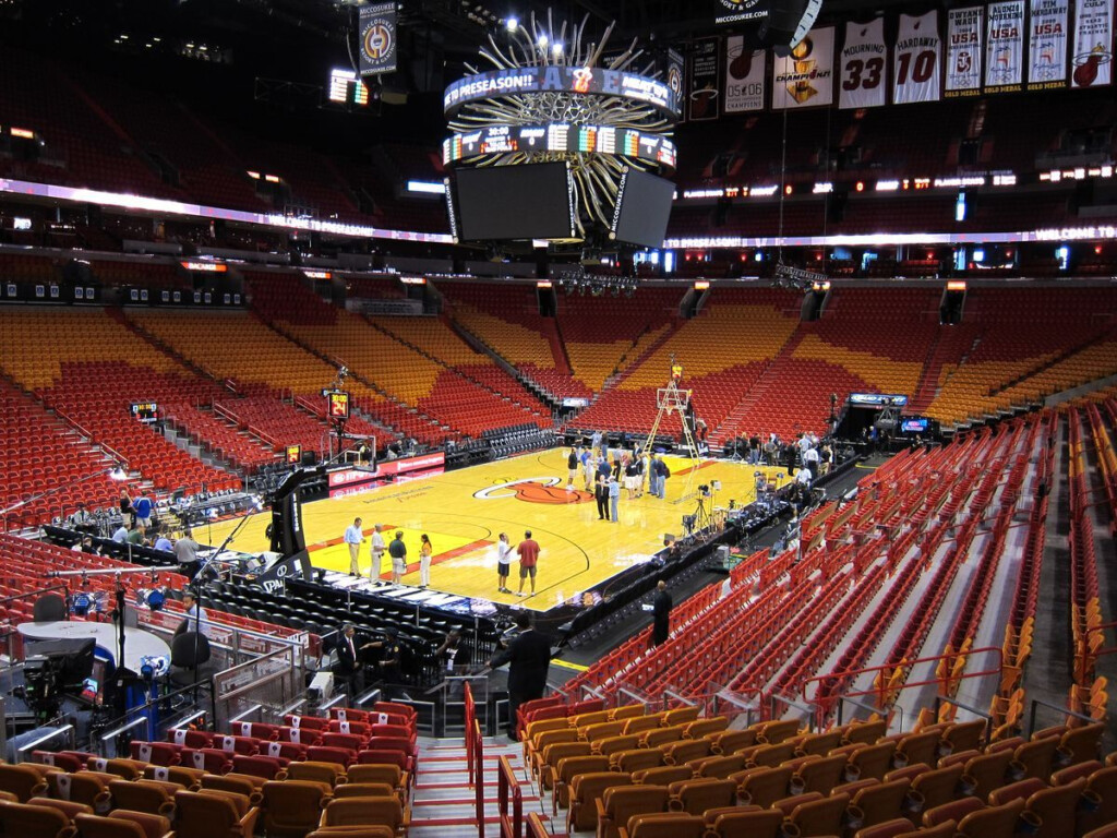 Evacuaron El Estadio American Airlines Arena En Miami Por Una 