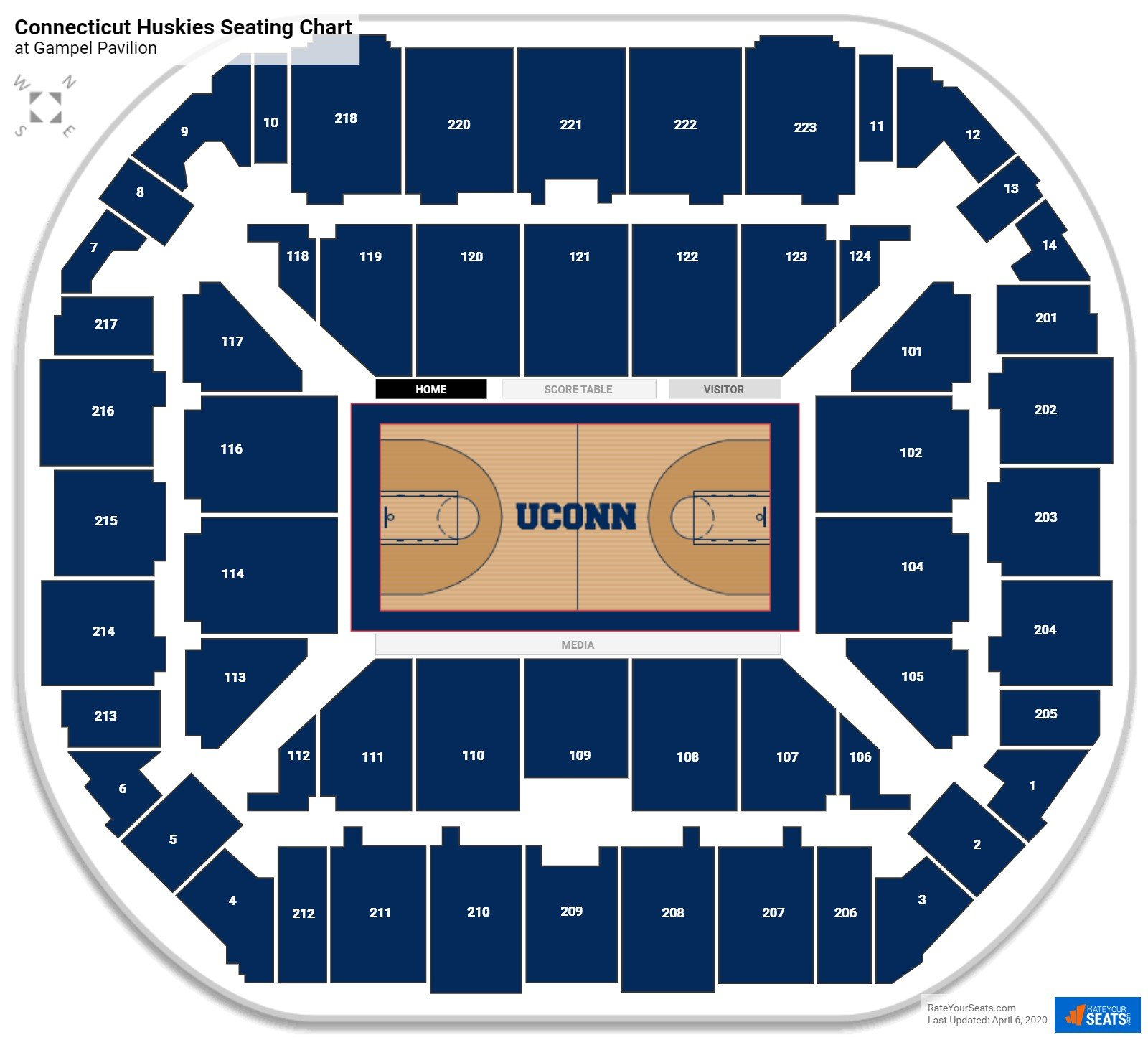 Gampel Pavilion Seating Charts RateYourSeats Gampel Pavilion Seating Charts RateYourSeats