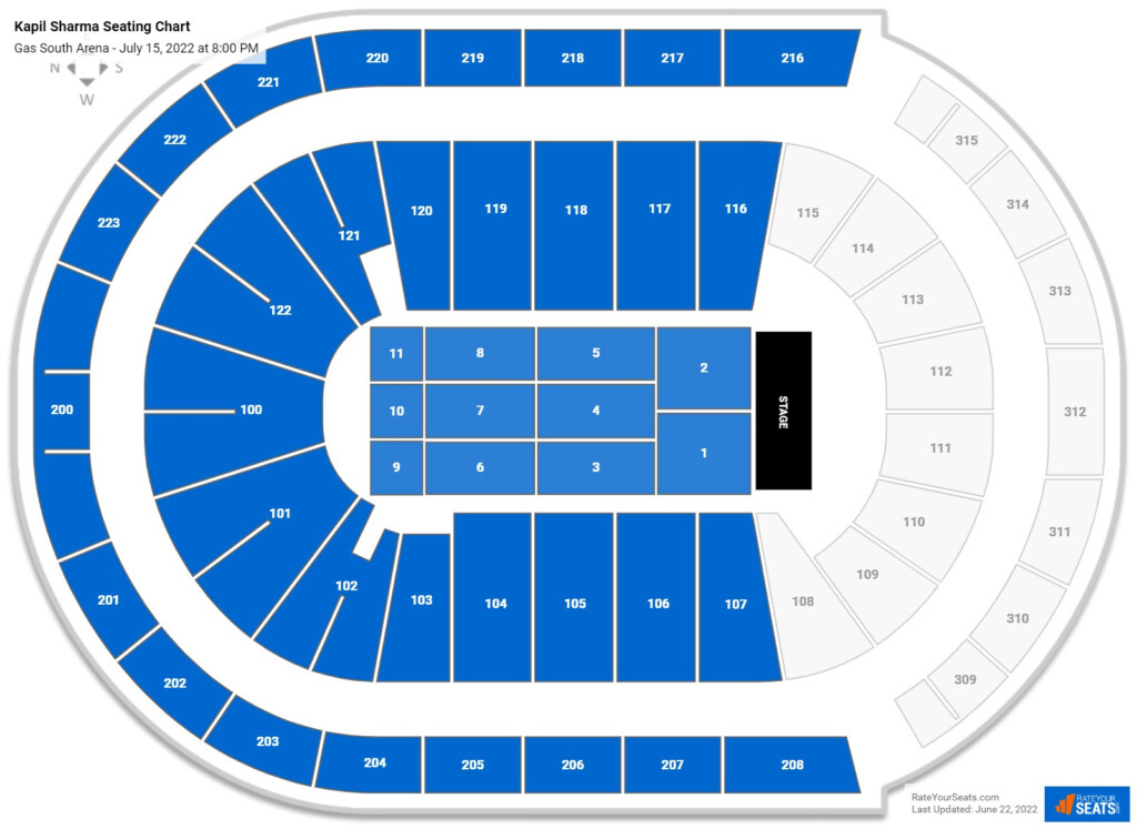 Gas South Arena Seating Chart RateYourSeats