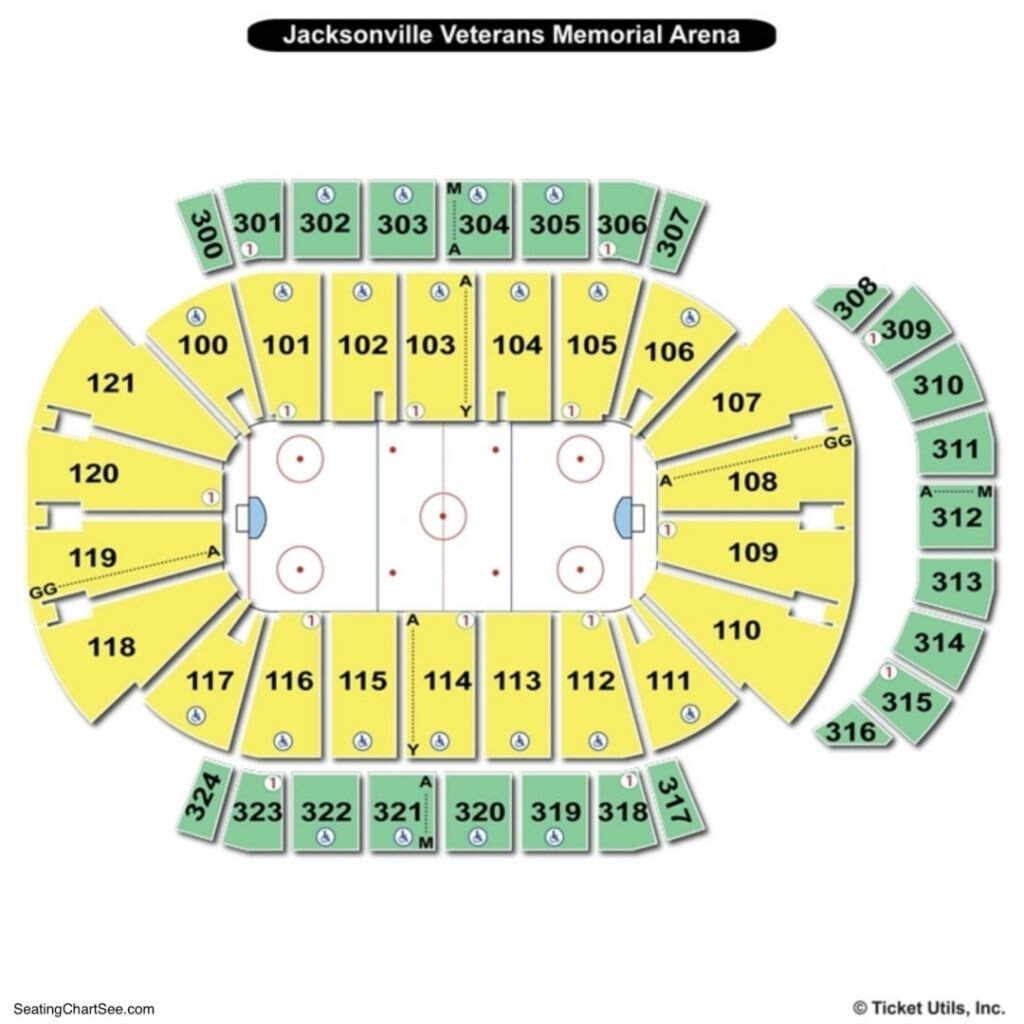 Jacksonville Veterans Memorial Arena Seating Chart Veterans Memorial 