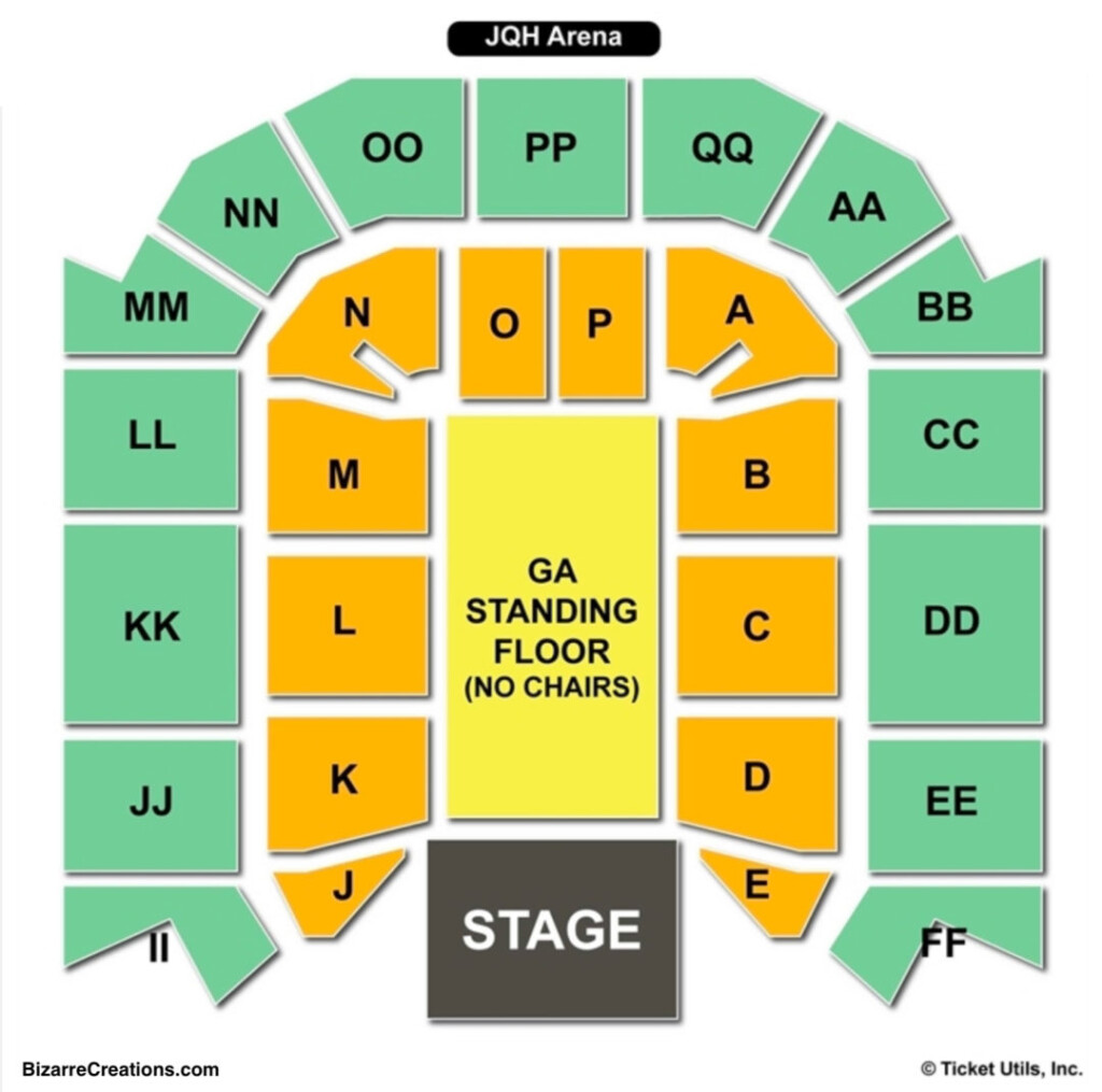 JQH Arena Seating Chart Seating Charts Tickets