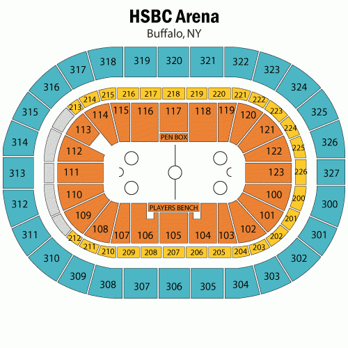 KeyBank Center Seating Chart Views And Reviews Buffalo Sabres