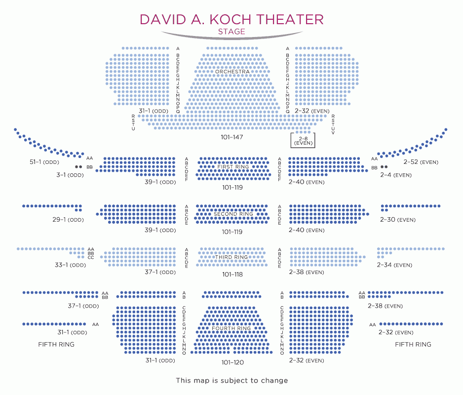 Lincoln Center New York Seating Chart