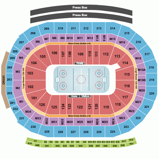 Little Caesars Arena Seating Chart Rows Seats And Club Seats