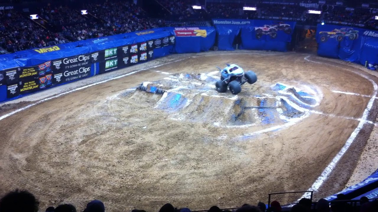 Megalodon Preforms PERFECT Backflip In Nashville TN Monster Jam
