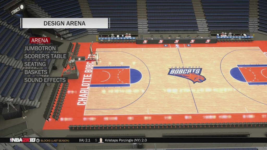 NBA 2K18 Charlotte Bobcats Charlotte Coliseum Charlotte Bobcats Arena 