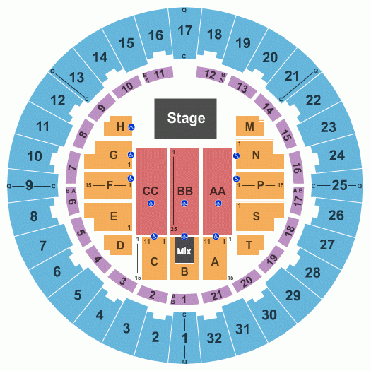 Neal S Blaisdell Center Arena Tickets Seating Chart Event