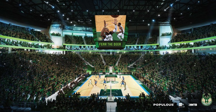 Nouveaux Rendus Pour L Arena Des Bucks De Milwaukee OStadium