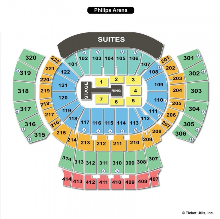 Philips Arena Atlanta GA Seating Chart View