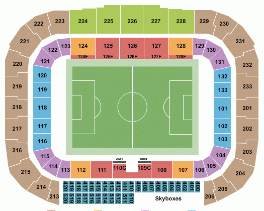 Red Bull Arena Seating Chart Maps Harrison