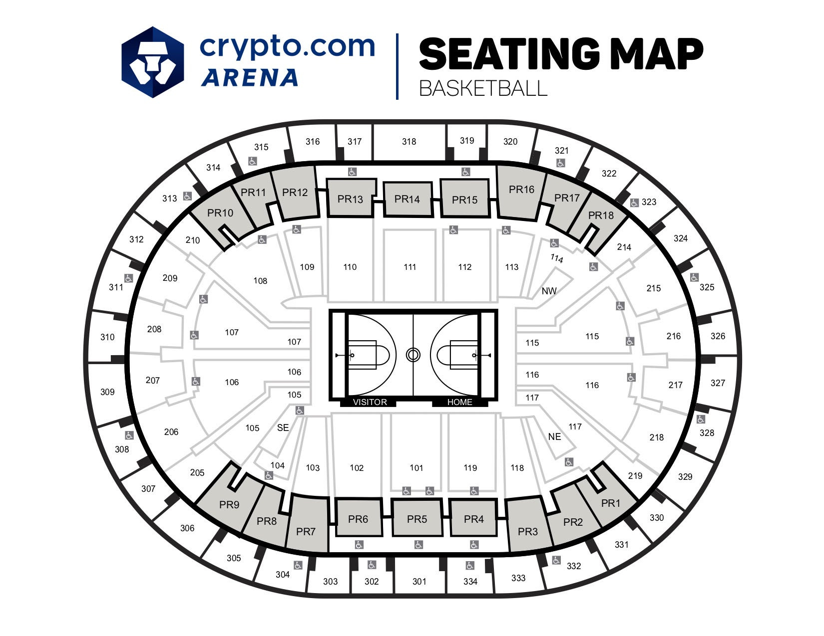 Seating Chart Crypto Arena Los Angeles California
