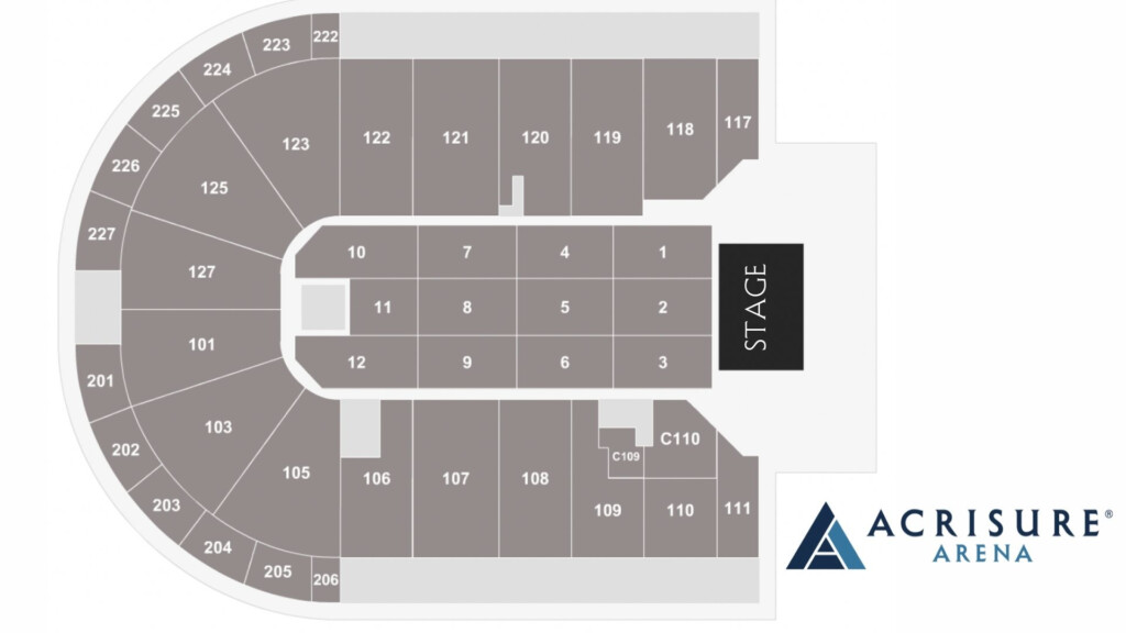 Seating Maps Acrisure Arena