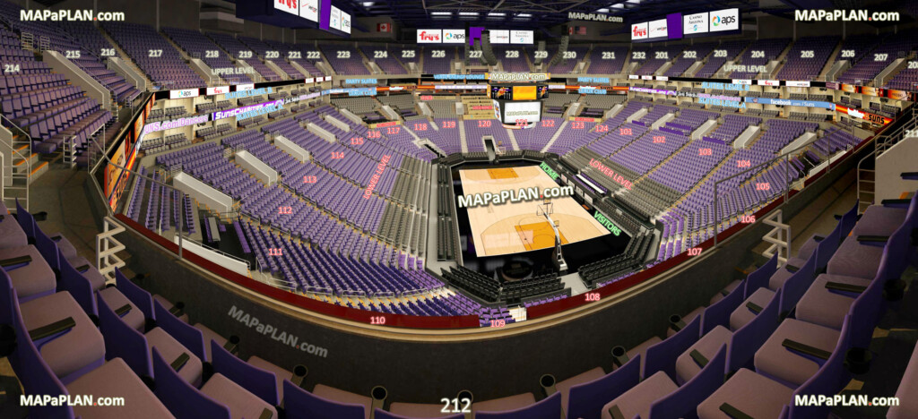 Talking Stick Resort Arena US Airways Center Seat Row Numbers 