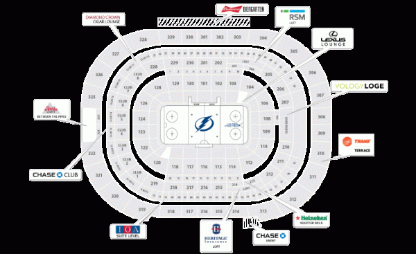 Tampa Bay Lightning Home Schedule 2019 20 Seating Chart 