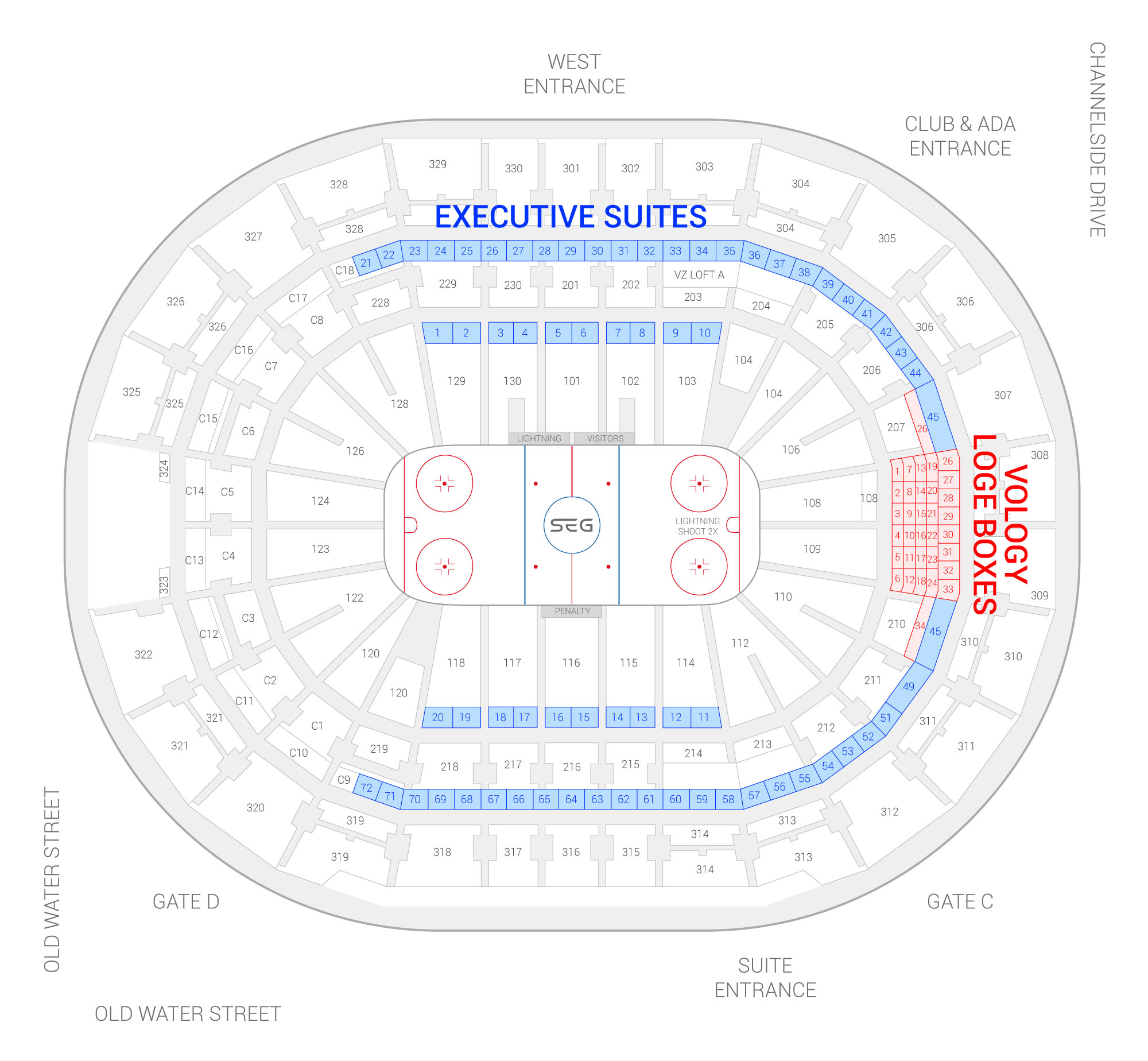 Tampa Bay Lightning Suite Rentals Amalie Arena Tampa Bay Lightning Suite Rentals Amalie Arena