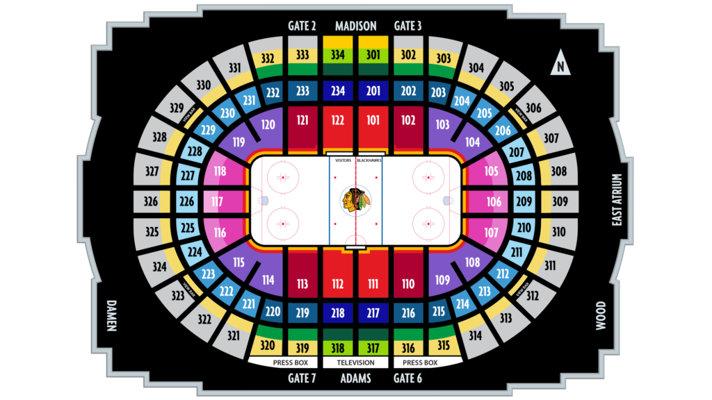 United Center Seating Chart Chicago Blackhawks