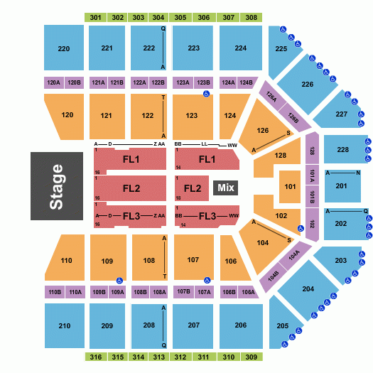 Van Andel Arena Seating Chart Maps Grand Rapids