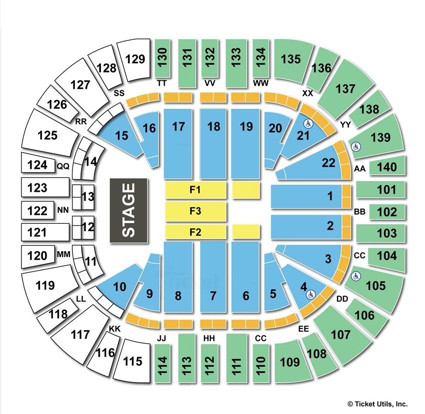 Vivint Smart Home Arena Salt Lake City UT Seating Chart View