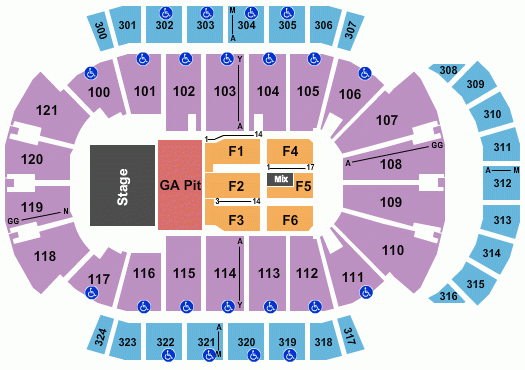 VyStar Veterans Memorial Arena Seating Chart Jacksonville