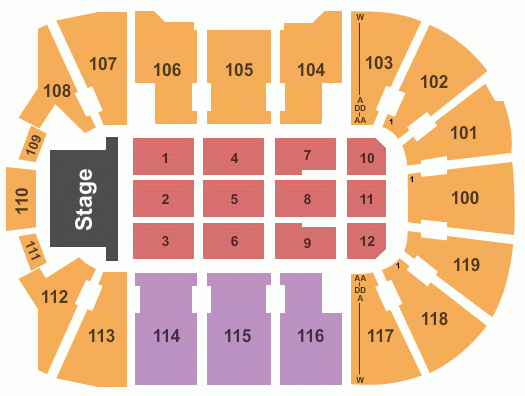 Webster Bank Arena At Harbor Yard Seating Chart Bridgeport